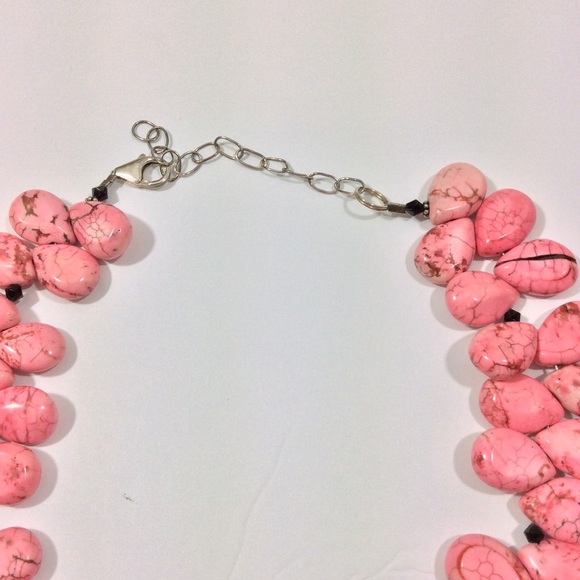 Statement Necklace-Pink w/Black Pendant-NWT-SALE - Picture 5 of 7